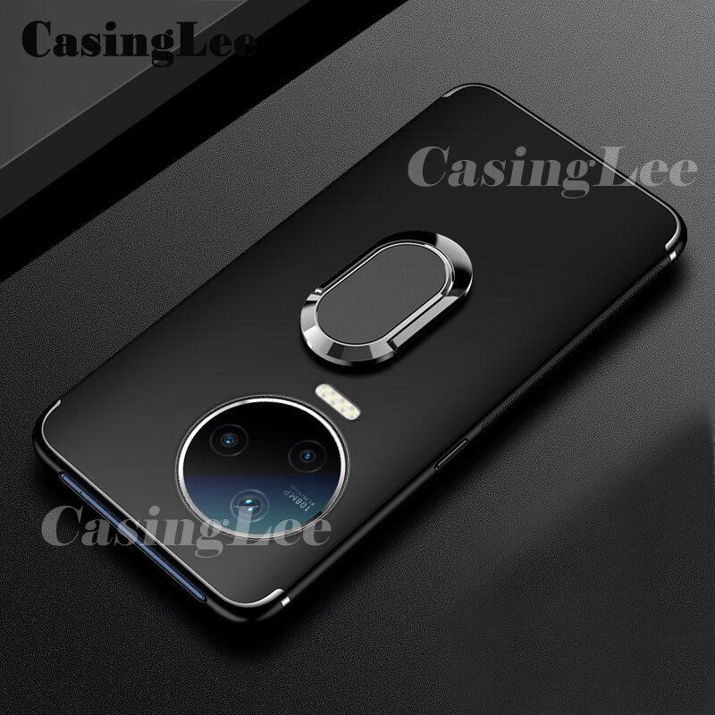 For infinix Note 12 2023 Case Soft matte full Protector Shockproof Car Magnetic Holder Ring Phone Cover Casing hp infinix Note12 2023 Phone cases. 