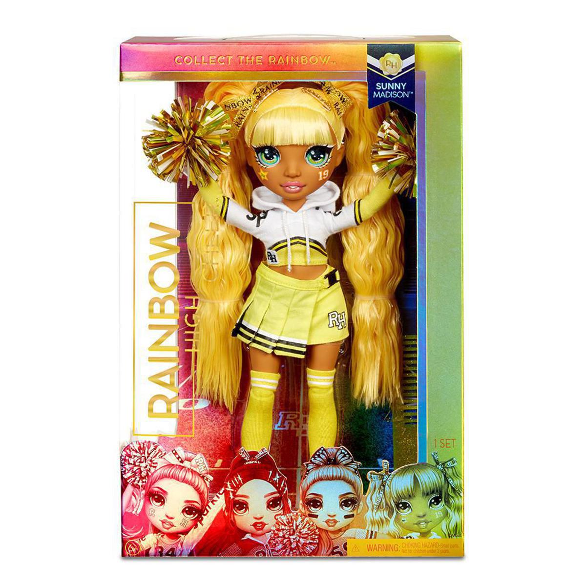 Rainbow High Cheerleader Ruby Anderson Doll | Size: 11inch/28cm | Fully Movable | Arms And Legs Can Be Bend