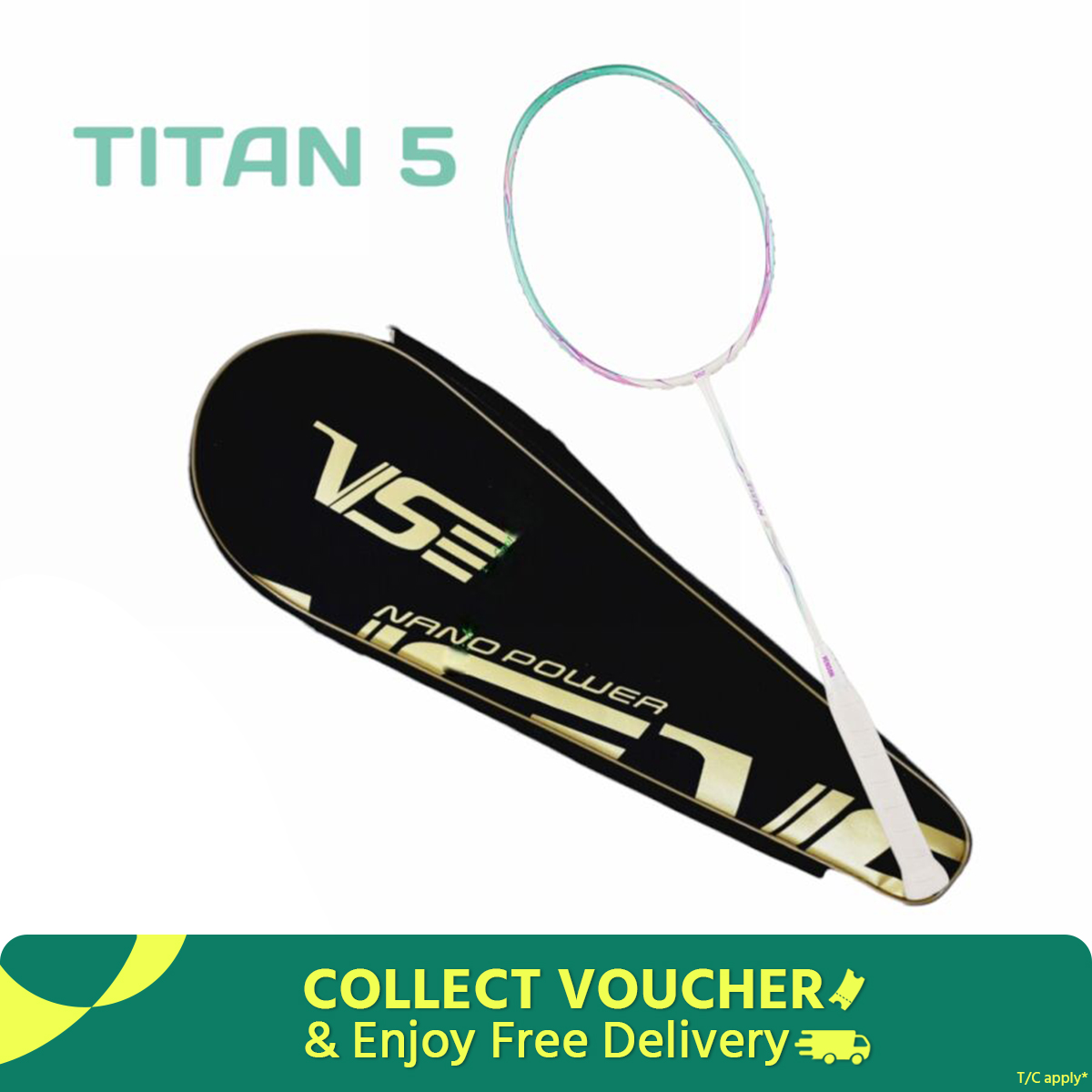 VS Original Titan 5 / Titan 7 / Titan 7 Pro / Titan 8 / Titan 9 Badminton Racket – Lightweight, Durable, High-Performance