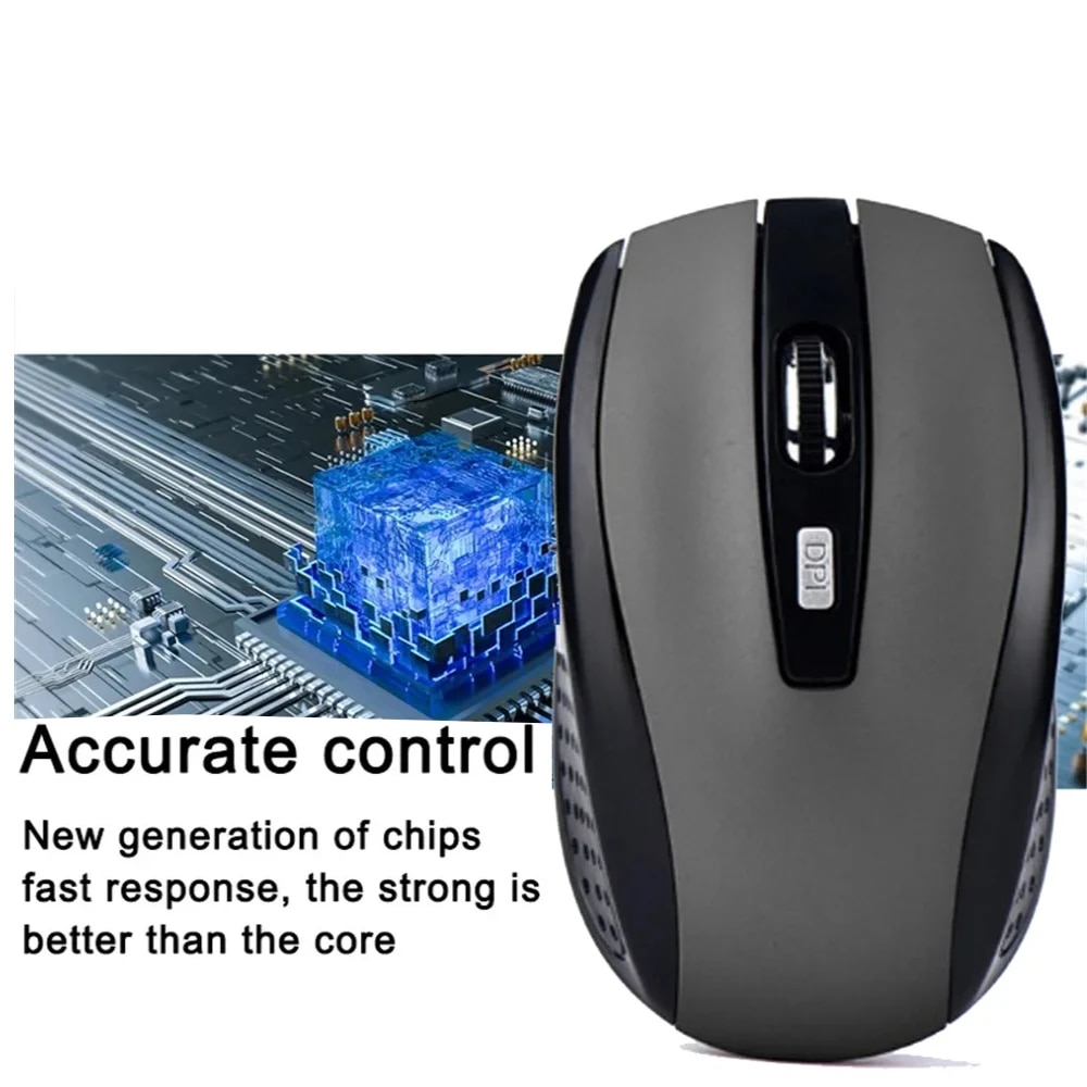 Bluetooth Mouse Wireless 2.4GHz RatonWireless Adjustable DPI 6 Button Optical Mouse with USB Receiver Computer PC Accessories. 