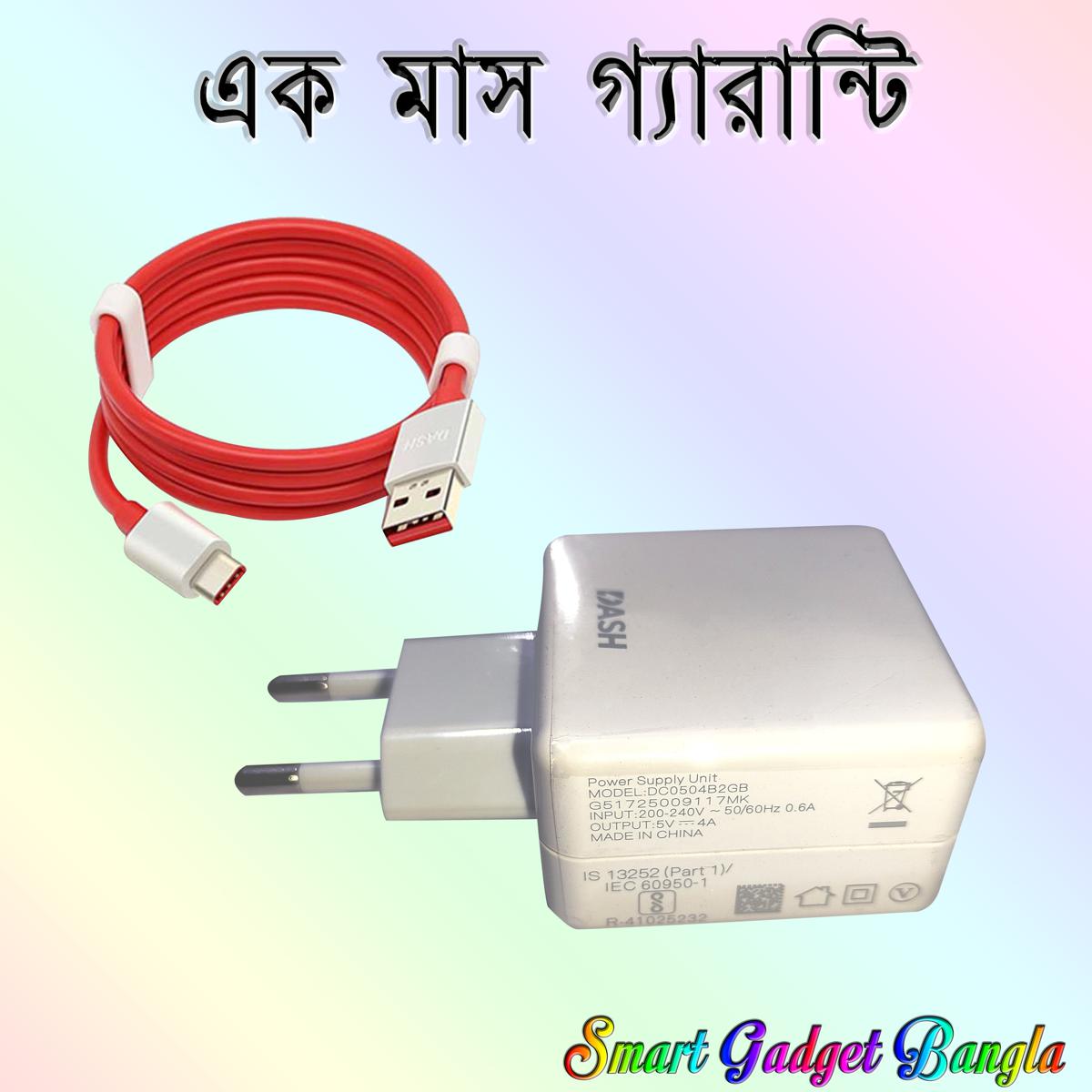 One plus 4A Dash Fast Charger & Dash Type-C Cable For OnePlus 6 5 5T 3 3T A3000
