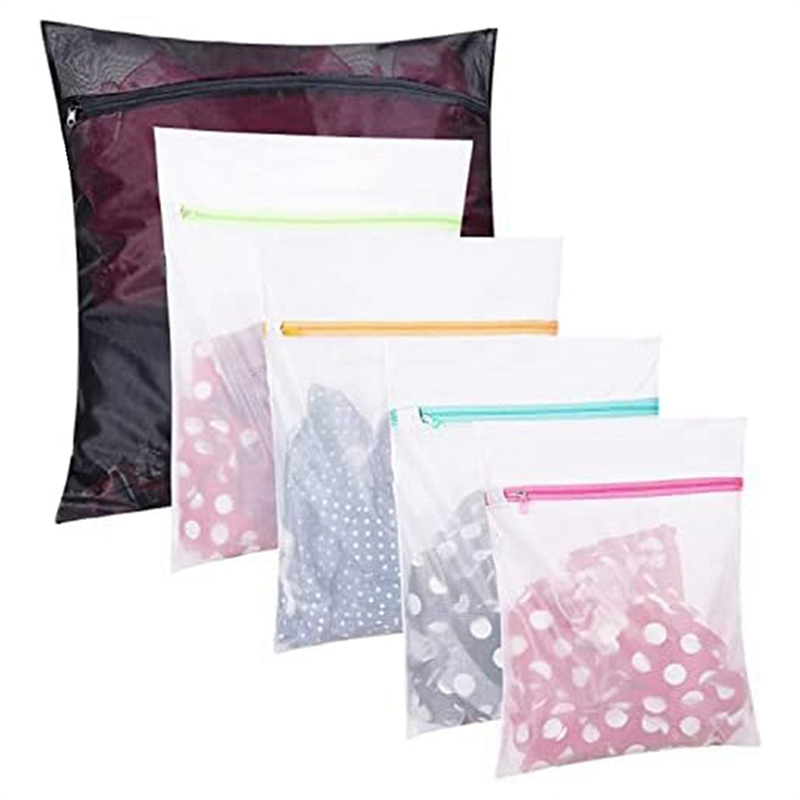Set of 5 Mesh Laundry Bags-1 Extra Large, 2 Big & Medium for Blouse, Hosiery, Stocking Underwear Travel