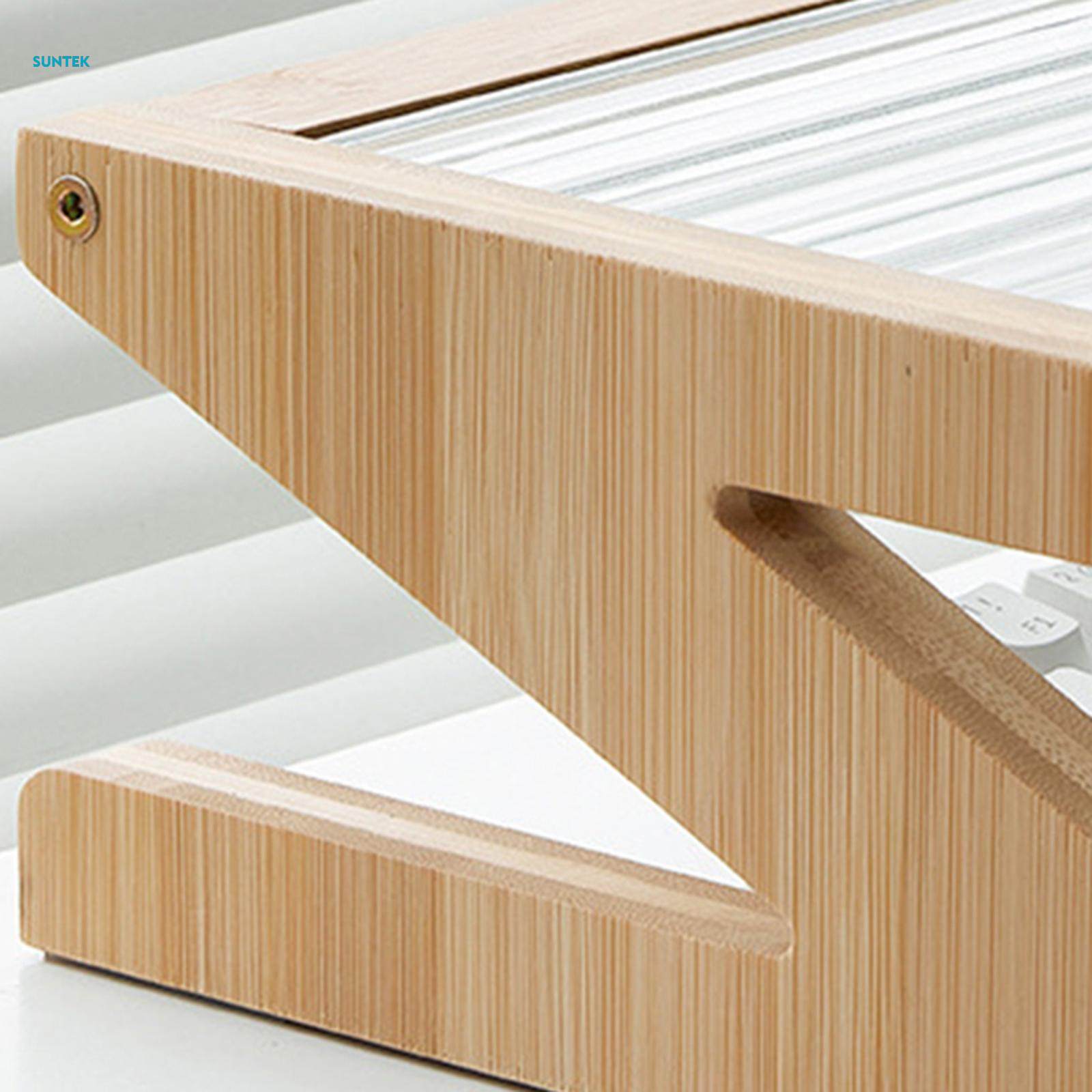 Monitor Stand Riser Computer Monitor Stand Wooden for Printer Monitor Multipurpose 50cmx22cmx7cm. 