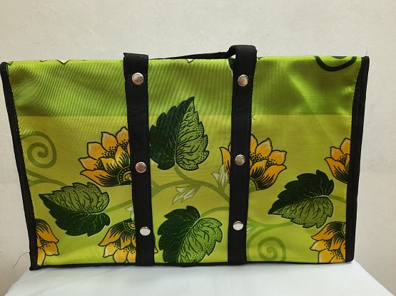 Jute cotton cross body shoulder bag for women - multicolor
