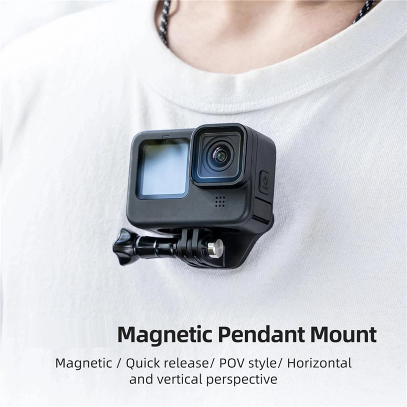 TELESIN Camera Mount Magnetic Neck Holder for GoPro Hero 11 Mini 10 9 8 7 Insta360 X3. 