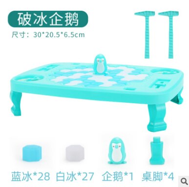 【happy one】Fun Save Family Board Penguin Ice Breaking Frog Trap Activate Desktop Game Who Make The Penguin Fall Off Lose. 