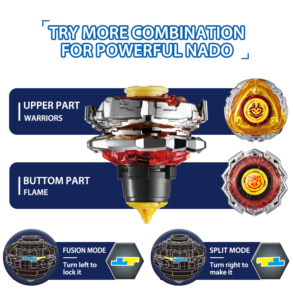 Infinity Nado 3 Original Split Series Set 2 Modes Combinable or Splitable Spinning Top Battle Metal Gyro +Launcher Kid Toy Gift. 