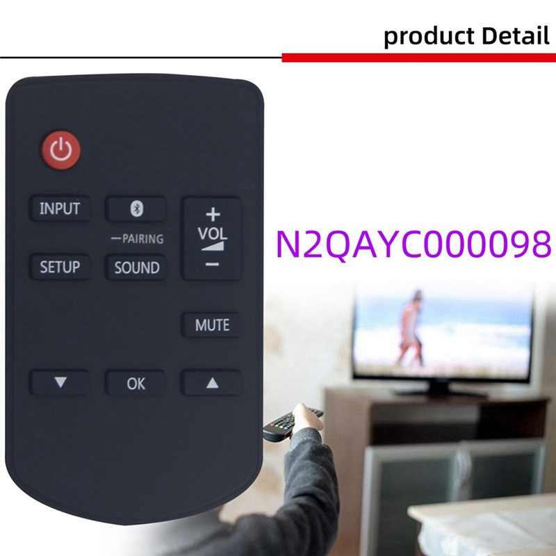 Remote Control Replacement N2QAYC000098 for PANASONIC Home Theater Audio System SC-HTE80 SC-HTB680. 