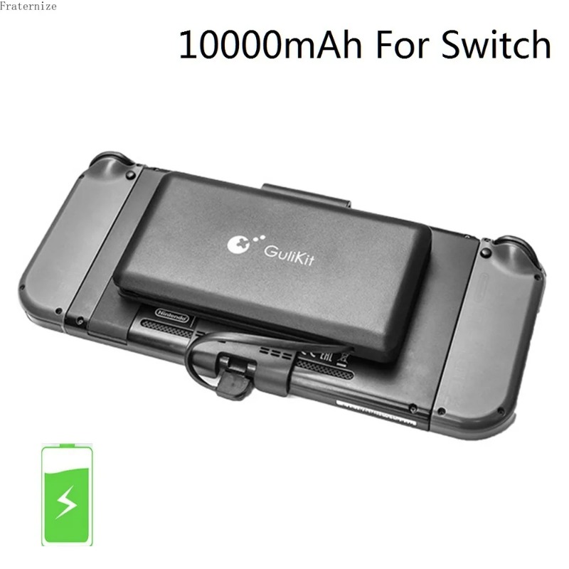 Gulikit NS01 For Nintendo Switch 10000mAh Portable Power Bank Back Clip Power Pack Phone Tablet USB TypeC External Fast Charging Battery Case. 