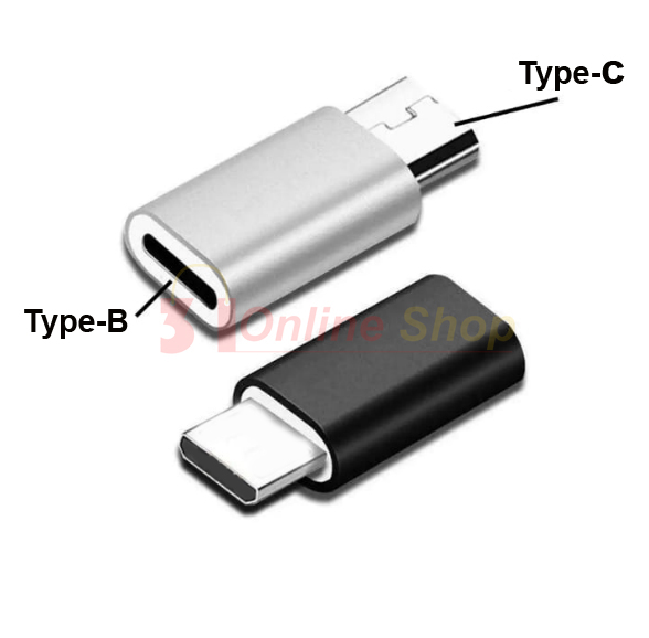 Type B to Type C Converter Type B Female to Type C Male Adapter Random color