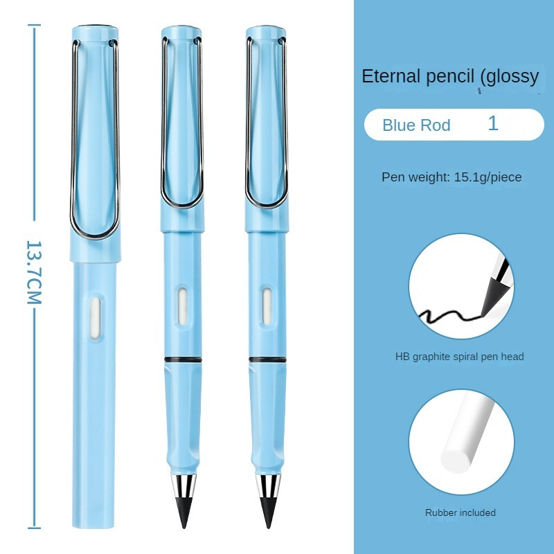 Unlimited/Infinity Magic Pencil with Eraser and Replacement Nibs, Tree-Friendly Cute Forever Pencil for Kids Writing, Sketch, Drawings Inkless Pen for Flawless Handwriting: Effortless and Timeless Pencil. 