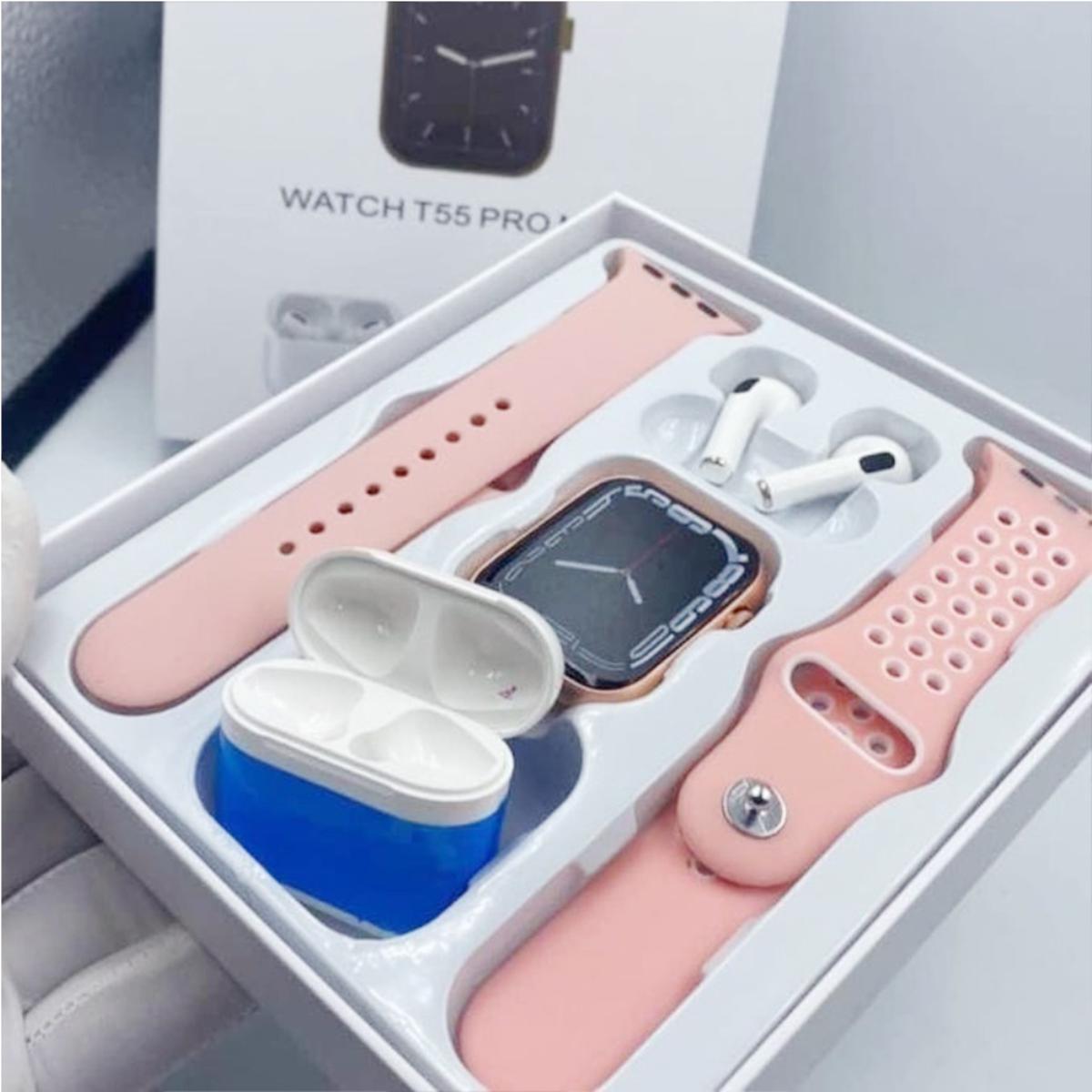 T55 PRO MAX Smart Watch With bluetooth Headphone