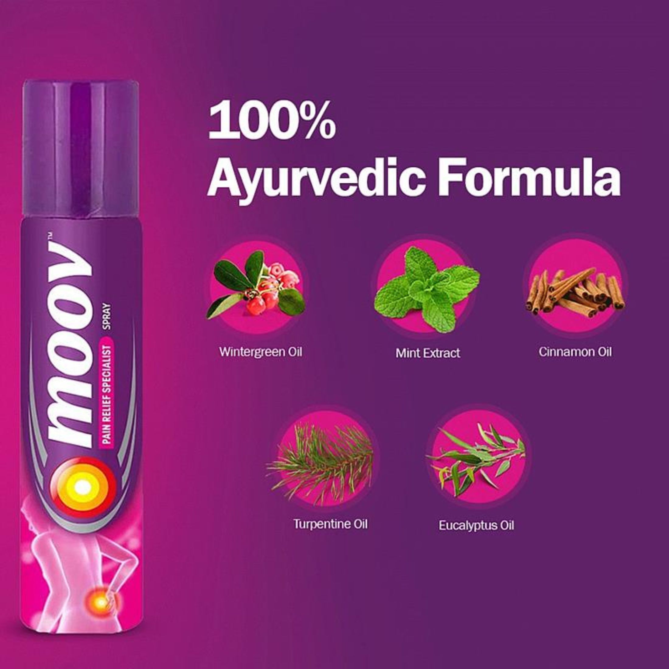 Moov Spray For Fast Pain Relief Rapid Spray 50ml / 150ml. 