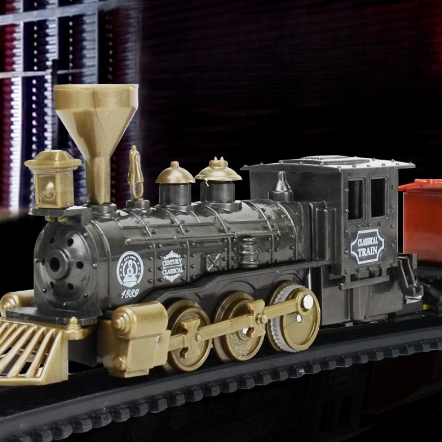 Electric Train Toy Set with Circular Track, Assembly Track Train Toy Set, Children's Birthday Gift（Some parts are sent random）. 