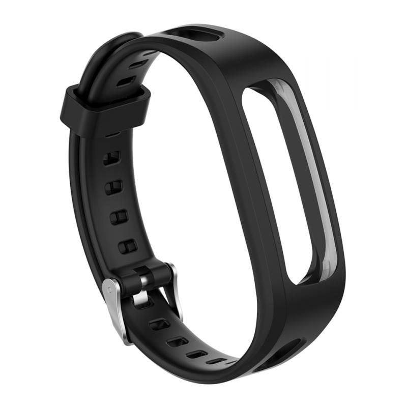 Silicone Wrist Strap Part for Huawei 4 Running band 3e Band 4e Black. 