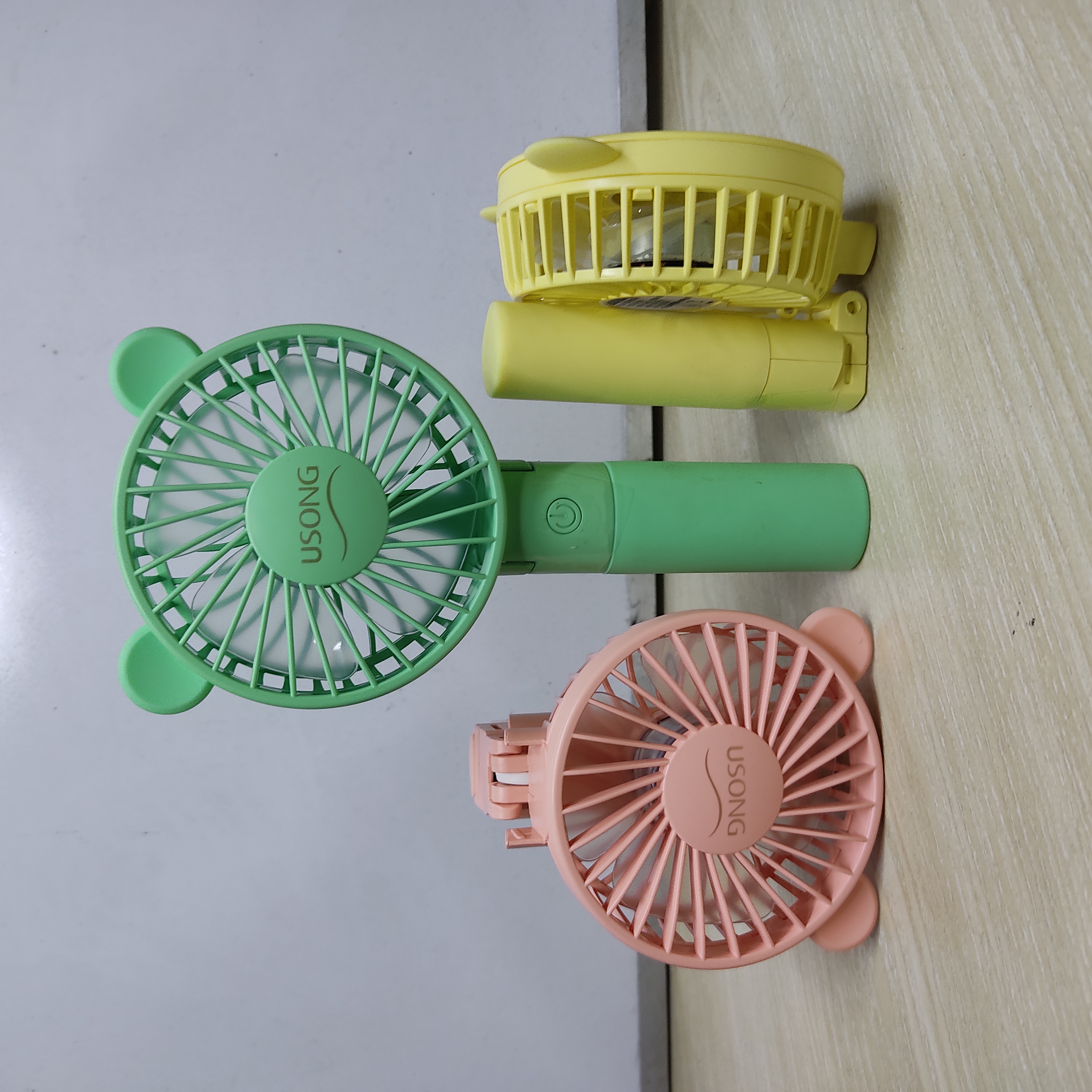 Hand fan Rechargeable Mini Fan with USB Charging | 3 Speed Option | Portable, Handheld and Small Table Fan. 