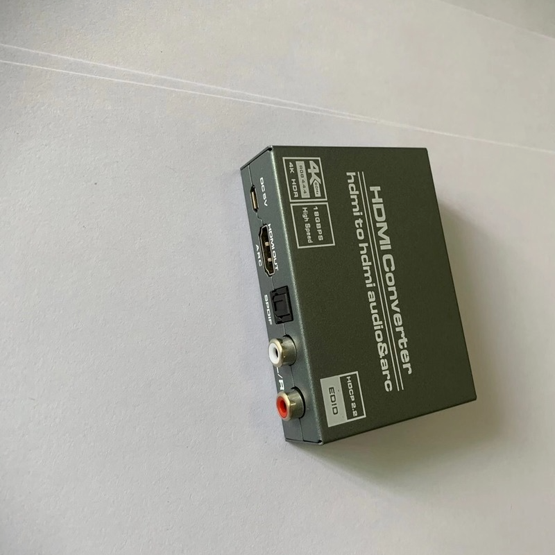 HDMI 2.0 Audio Extractor HDMI to RCA 4K 60Hz YUV4:4:4 HDR HDMI Audio Converter Adapter 4K HDMI to Optical TOSLINK SPDIF. 