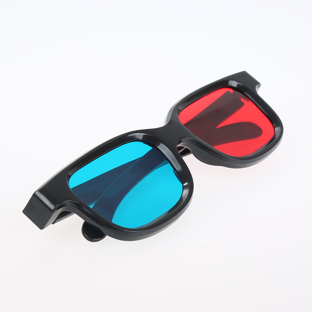 Universal Durable 3D Glasses Anaglyph Glasses Red and Blue Lenses Wrap TV Video Games. 