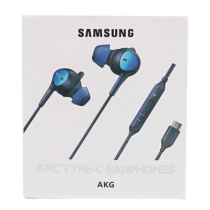 Samsung Type C ANC Earphones In-ear Wired Mic Volume Control USB-C Headset for Galaxy Note 10 + 20 S20 S21 Ultra A52. 
