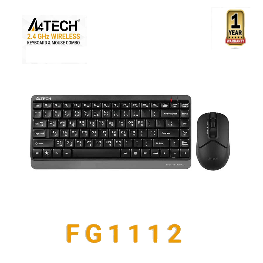 A4TECH FG1112 Wireless Keyboard Mouse Combo