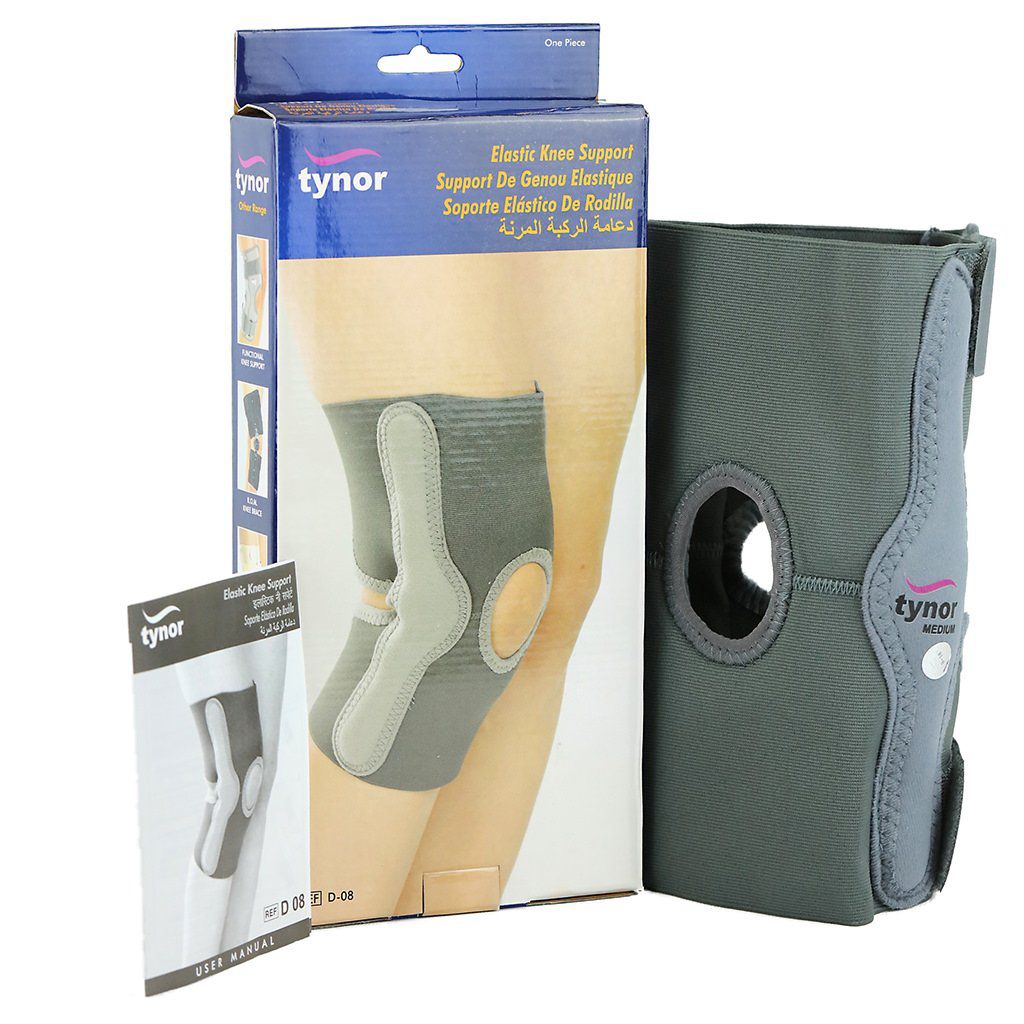 Tynor Elastic knee support,| with Adjustable open knee support