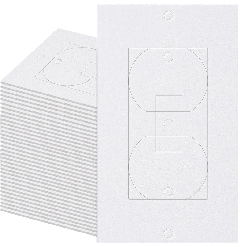 Outlet Insulators Draft Sealers, 100Pcs Electrical Outlet Insulation Pads, EVA Foam Gasket for Wall, Switch Socket Cover Easy to Use