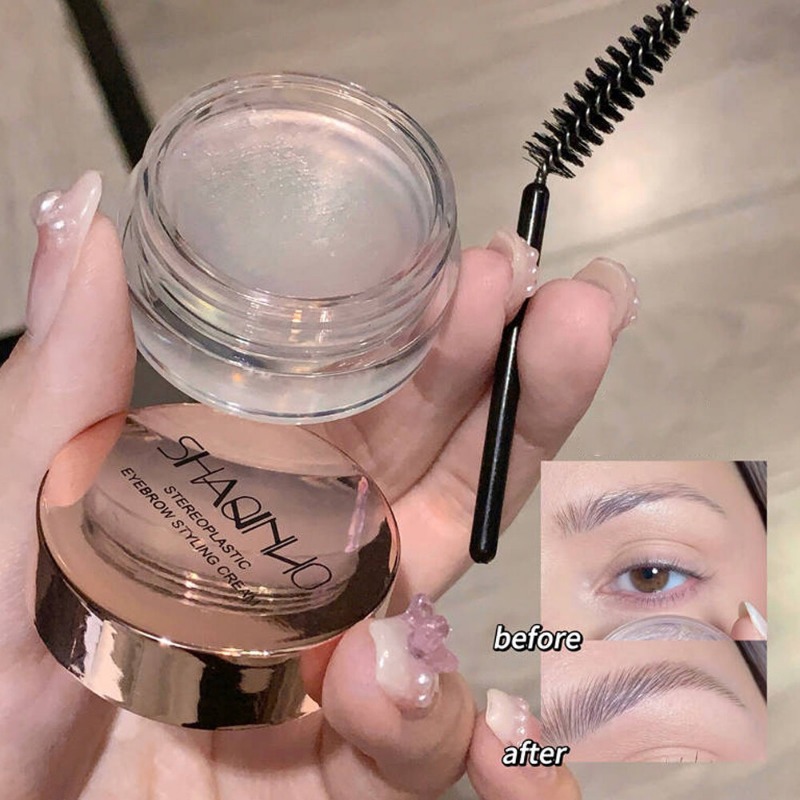 Transparent Eyebrow Styling Wax Quick-dry Waterproof Brow Pomade Setting Cream Natural Wild Eyebrow Eyelash Sculpt Soap Cosmetic. 