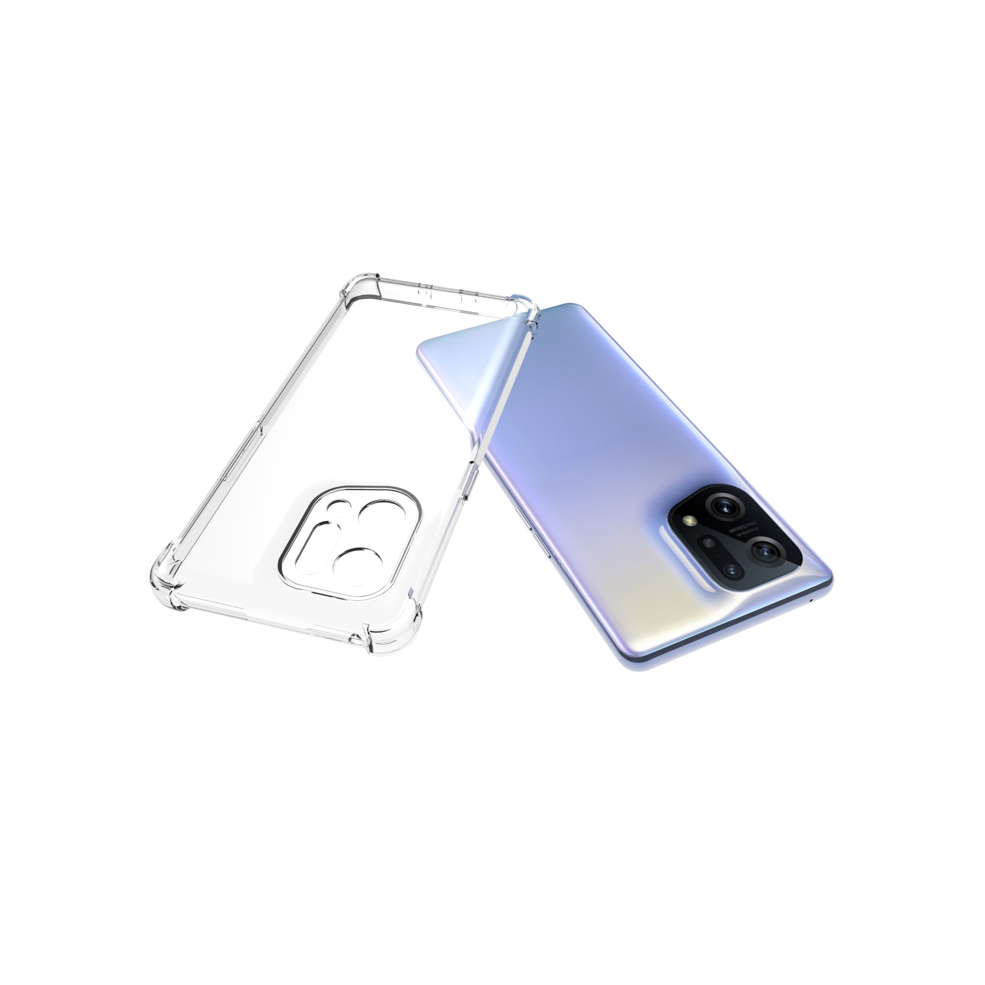 Applicable OPPO Find X5 X5PRO X5lite RENO 7 Protective Sleeve Phone Case Airbag Drop-Resistant Soft Case. 