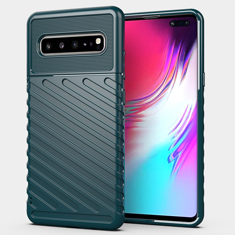 Applicable to Samsung S10 5G Mobile Phone Case Samsung S105G Phone Case Thunder Military Anti-Fall Silicone All-Inclusive. 