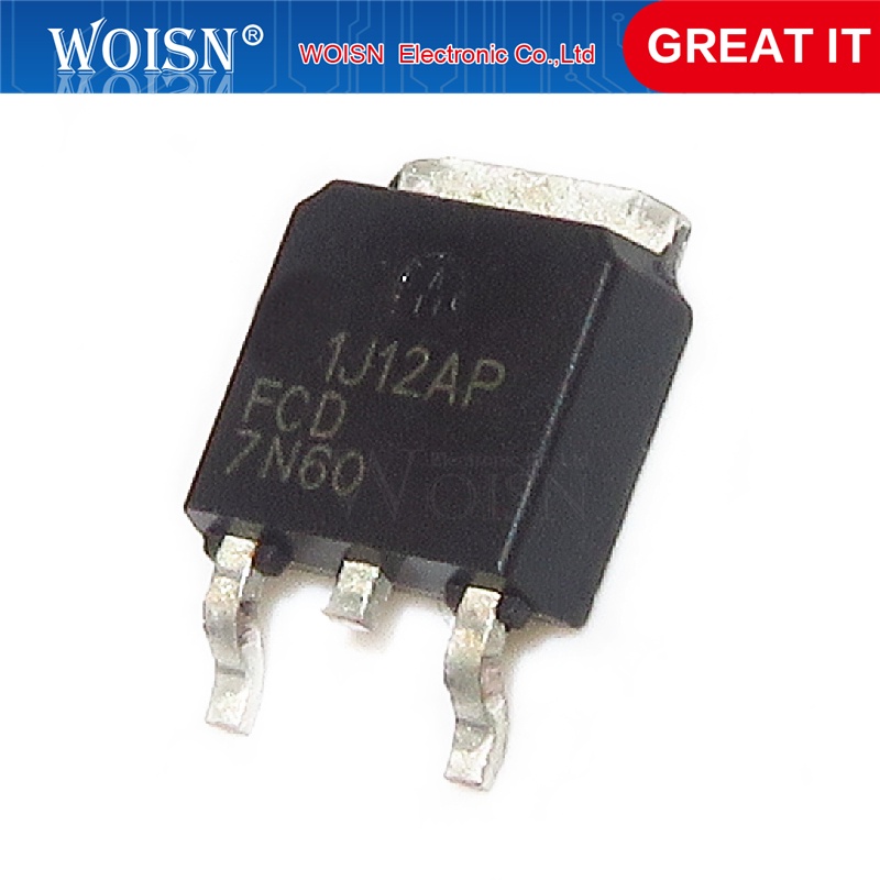 5pcs/lot FCD7N60 7N60 TO-252
