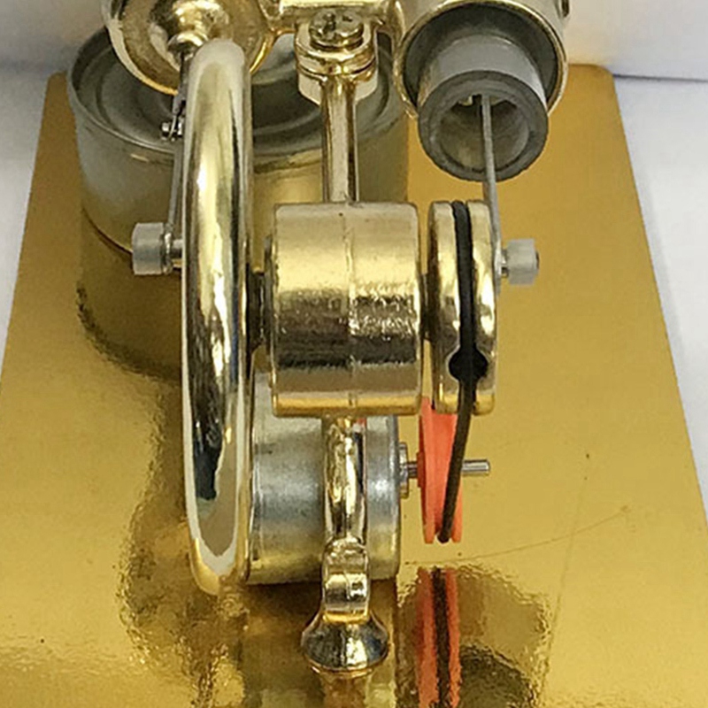 Mini Hot Air Stirling Engine Motor Model Stream Power Physics Experiment Model Educational Science Toy Gift for Children. 
