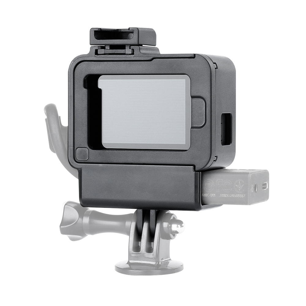 Ulanzi V2 Vlog Case Action Camera Housing Shell Vlogging Cage Frame with Cold Shoe Mount for GoPro Hero 7 6 5 Black for External Microphone & Pro 3.5mm Mic Adapter Cam Devicess. 