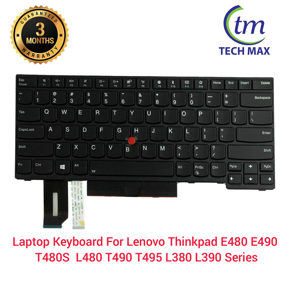 Laptop Keyboard For Lenovo_ ThinkPad E480 L480 T480S T490 US Keyboard 01YP360 01YP520. 