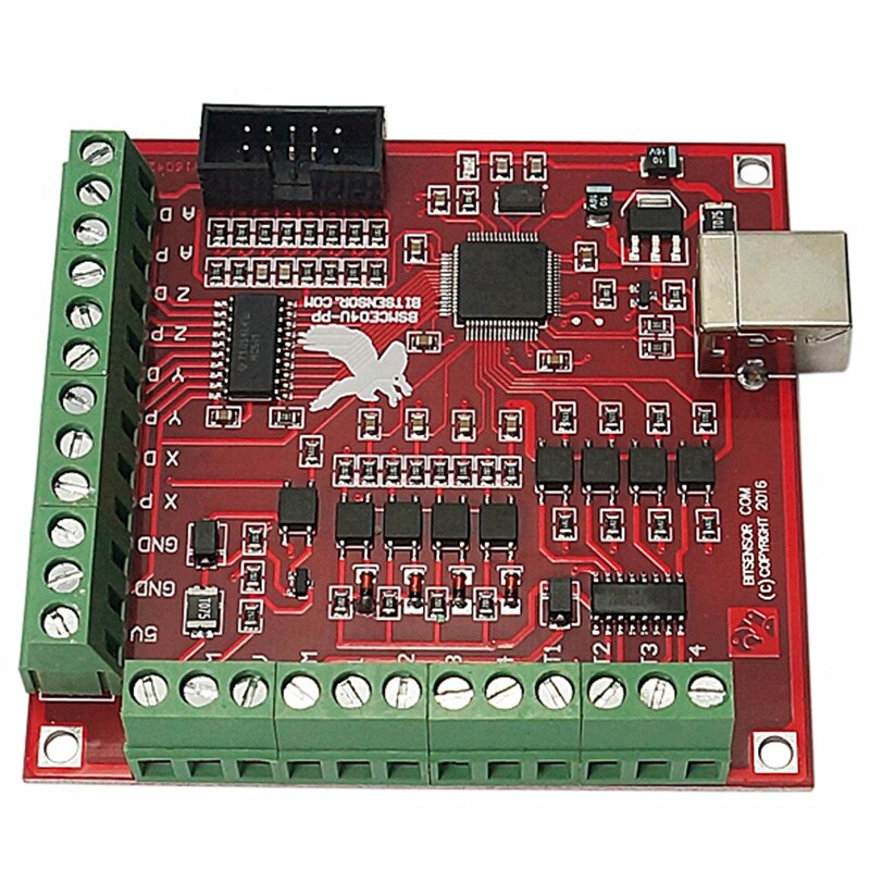 MACH3 4 Axis 100KHz USB CNC Wood Router Machine Smooth Stepper Motion Controller Card Breakout Board 12-24V. 