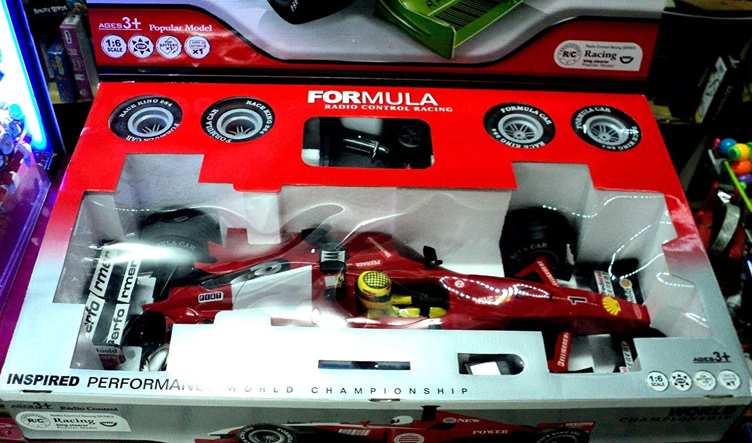 1:6 King Size Car F-1 Forumla One Racing Car Remote Control Toy Steerer CAR - 4. 