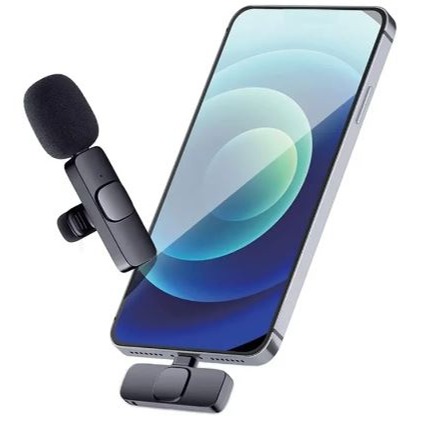 K8 Wireless Microphone Professional Type-C | K8 Wireless Lavalier Microphone Upgraded Plug-Play Auto-Syncs Mic For Vlogs Interview Youtubers | Wireless Microphone type C. 