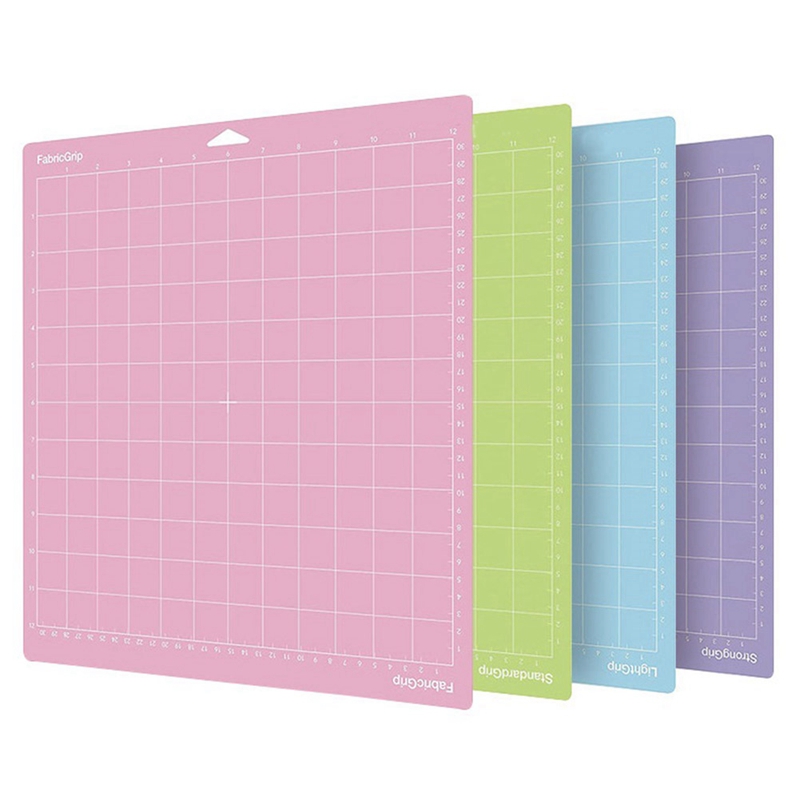 4 Pcs Mixed Color PVC Cutting Mat Grid Cutting Pads Cutting Plotter Pad Replacement Accessories for Cricut Maker/Cameo 4. 