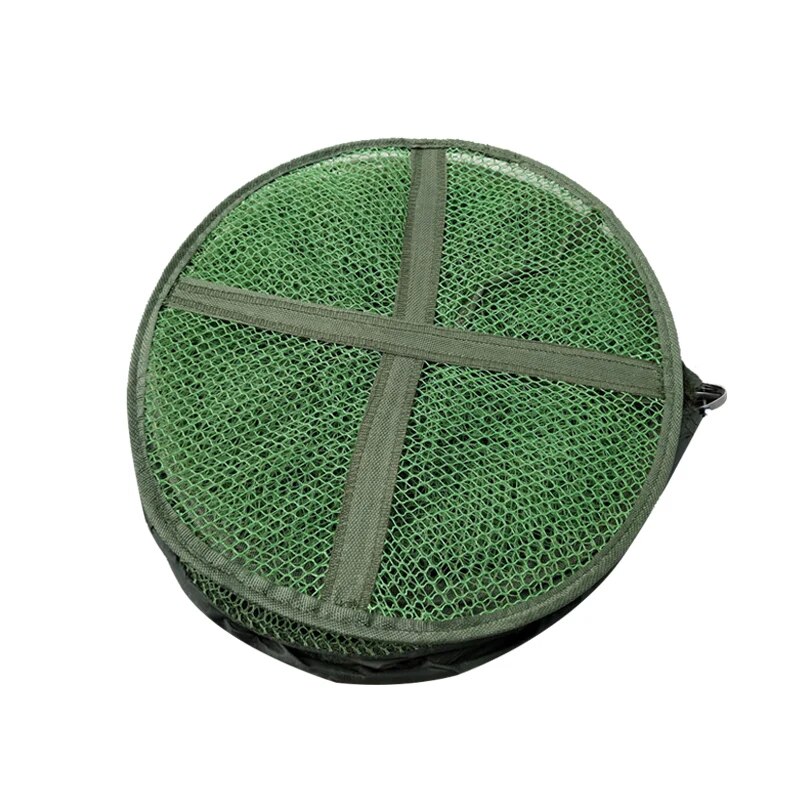 Folding Fishing Net Tackle Aluminum Ring Edge Quick-drying Shrimp Net Fish Glue Shrimp Cage Fishing Net Tackle Accessori