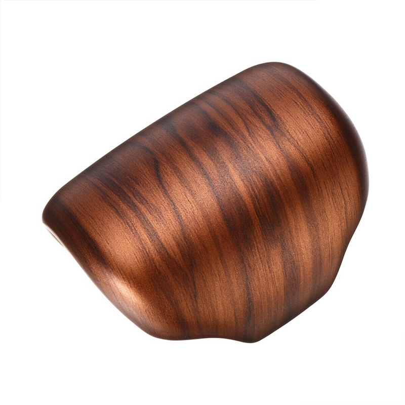 2X ABS Peach Wood Grain Gear Lever Shift Knob Cover Trim for Honda CR-V CRV 2017-2020. 