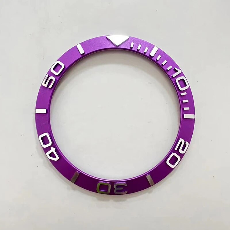 38mm Sloped Metal Bezel Insert Fits Seiko SKX007 SKX009 SRPD SUB Watch Case Inner diameter 30.6mm NH35 Case Diving Bezel Ring. 