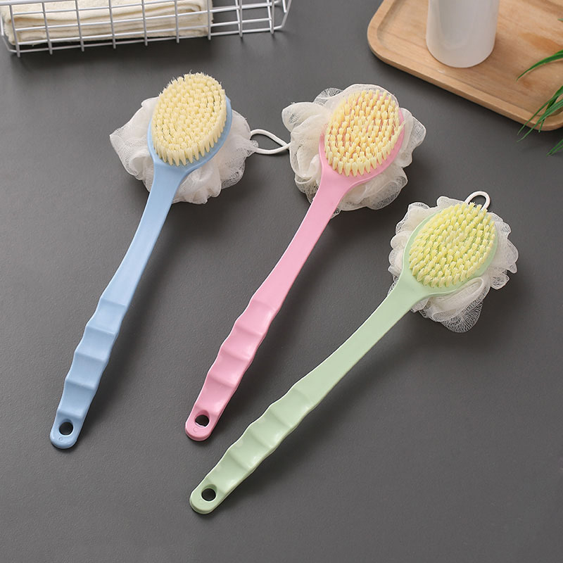 【The Edge of Beauty】New Long-handled crubbing Bruh Bath crubbing Towel Houehold Bathroom upplie oft Hair Bathing crubbing Bruh. 