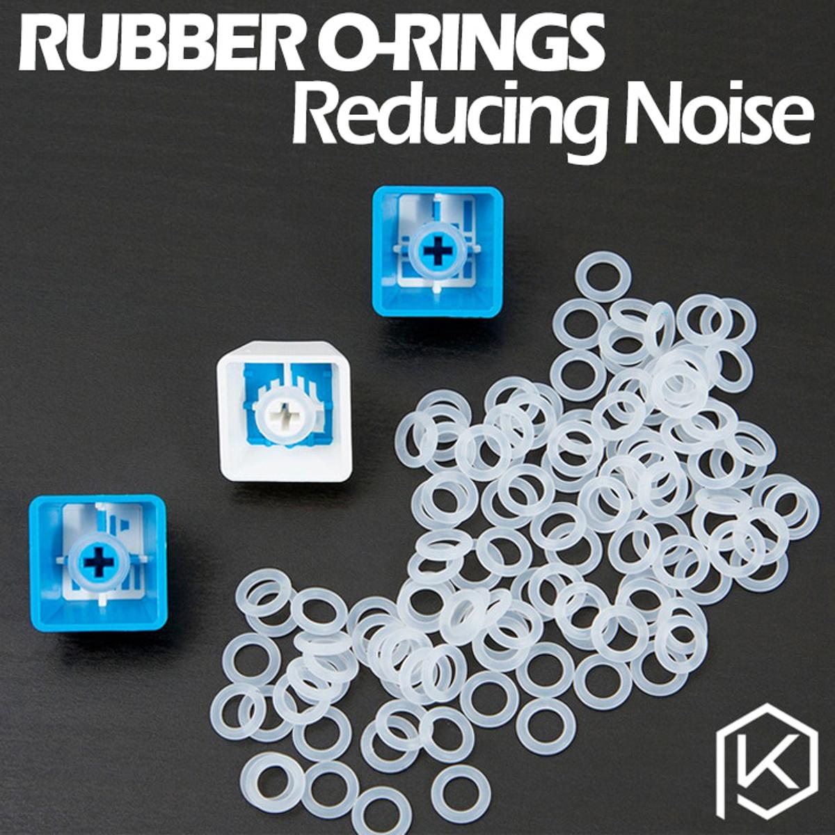 【happy one】Cherry MX Rubber O-Rings 120Pcs Switch Dampeners Dark Black Clear Red Blue Cherry Keyboard Dampers Keycap Ring Replace