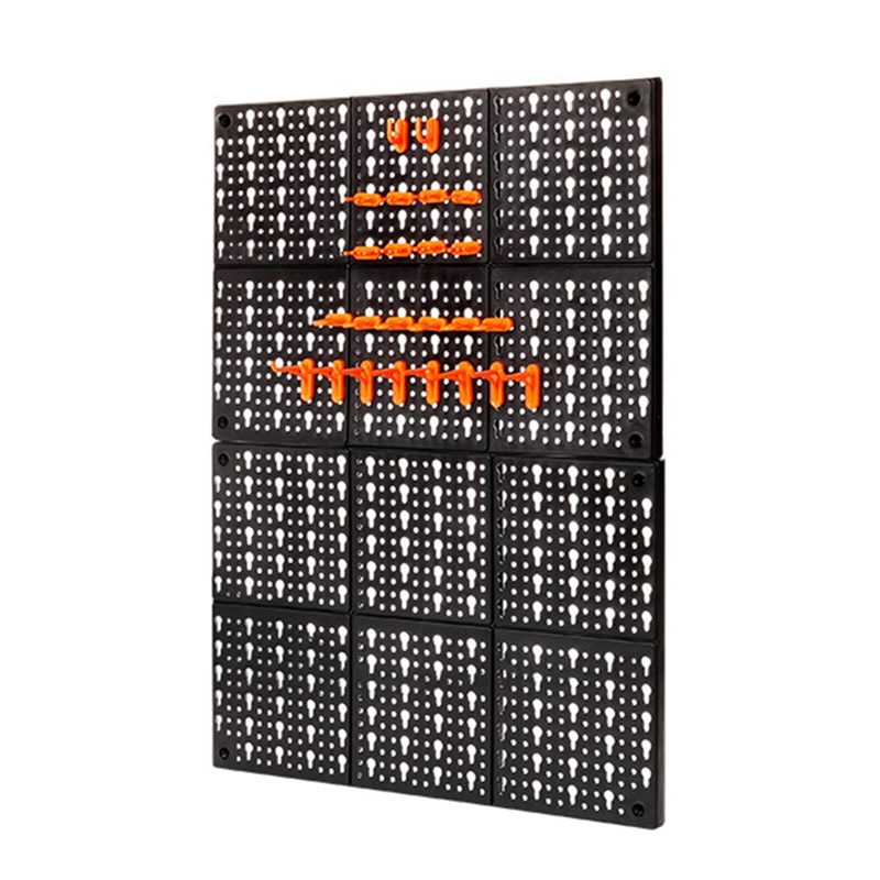 Hardware Tool Hanging Board ABS Wall-Mounted Tool Box Hanger Tool Box Organizer with Hook Tool. 