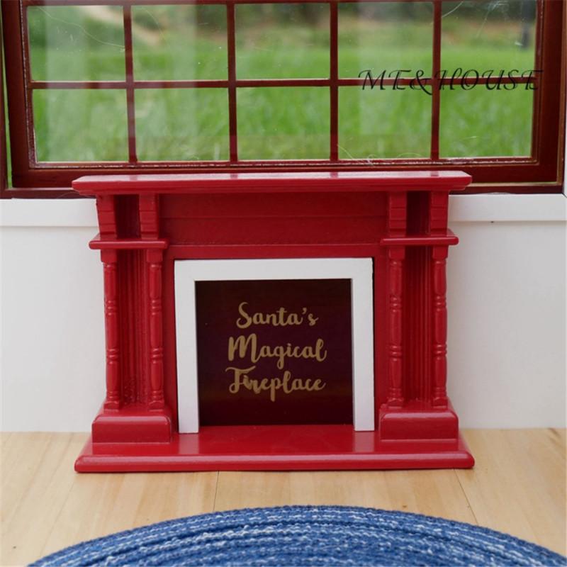 Dolls Accessories Fireplace Toy Games Model For Baby Mini 1 12