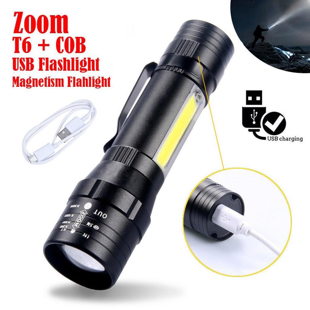 Portable Rechargeable Zoom LED Flashlight XP-G Q5 Flash Light Torch Lantern 3 Lighting Modes Camping Light Mini Led Flashlight. 