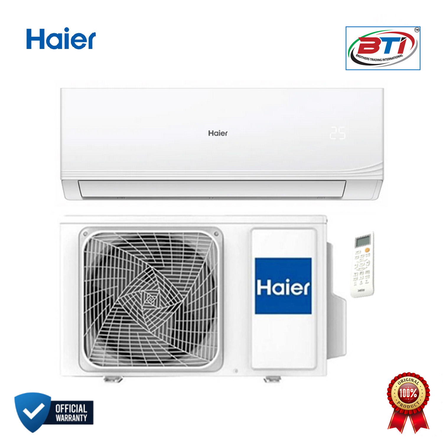 Haier AquaCool Non-Inverter AC Model - HSU-18AquaCool:(FIX)(3D)(QB). 