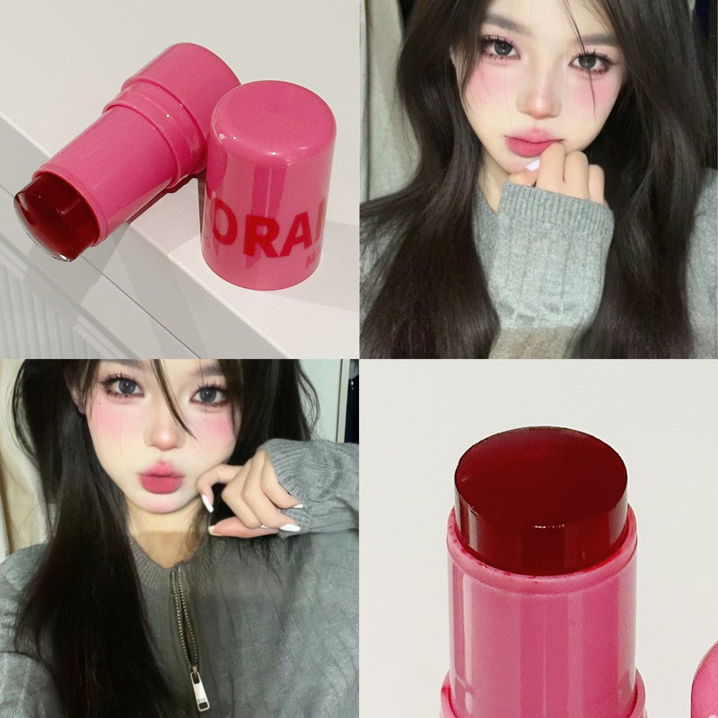 HERORANGE~訫彩Jelly Blush SticksLazy Contouring Evens Out ComplexionBrightens ColorPigmentation Lip and Cheek Dual-Use Rouge. 