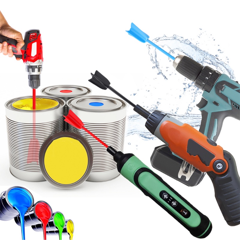 Universal Epoxy Resin Mixing Stick Cement Paint Mixer Attachment With Drill Chuck Reusable Latex Oil Paint Paint Stirring Rod Power Tool Accessories. 