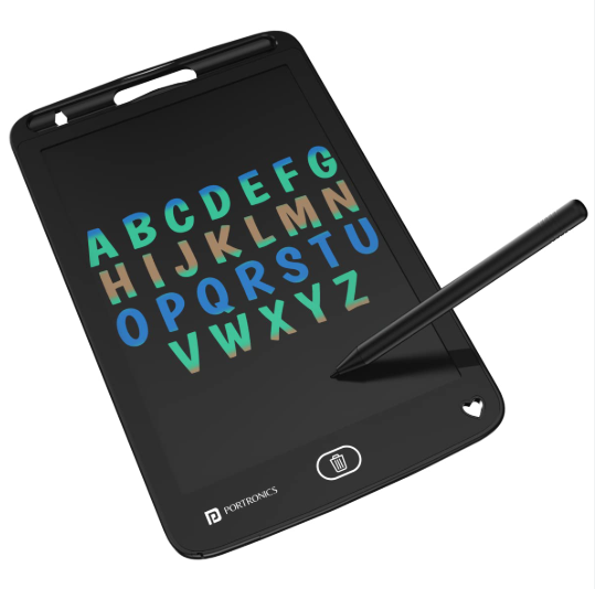 PORTRONICS RUFFPAD 8.5M Can save many Trees. Good help for students. Re-Writable LCD pad. Unspoken Words. PORTRONICS Multicolor LCD Writing Pad