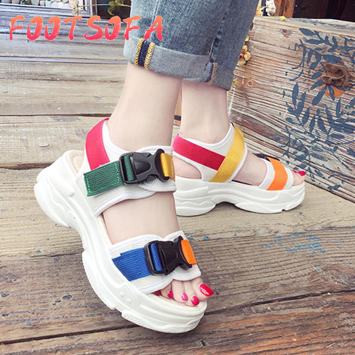 casual platform sandals